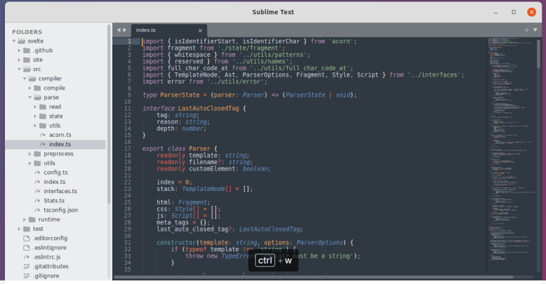 Sublime Text Editor 