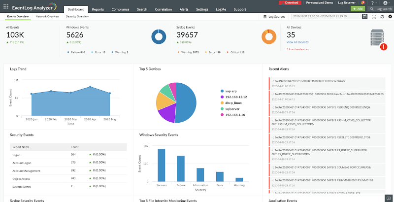 ManageEngine EventLog Analyzer 