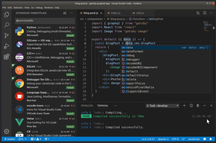 نرم‌افزارهای ضروری برای لینوکس مینت VSCode for Linux Mint 