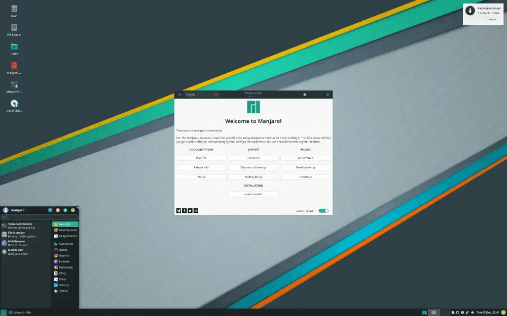 توزیع لینوکس Manjaro