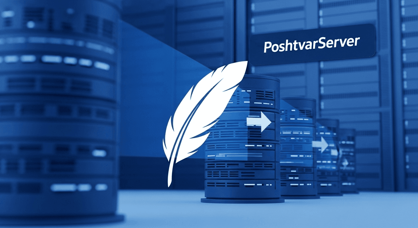 لوگوی وب سرور Apache HTTP، که میتواند به عنوان یکی از بهترین Reverse Proxy برای لینوکس نیز پیکربندی شود.