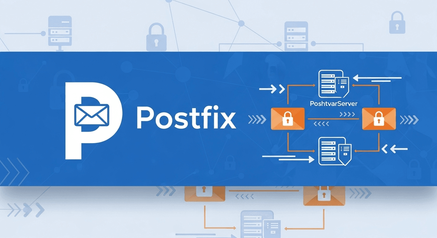 لوگوی Postfix، یک عامل انتقال نامه امن و سریع و یکی از بهترین MTA برای لینوکس.