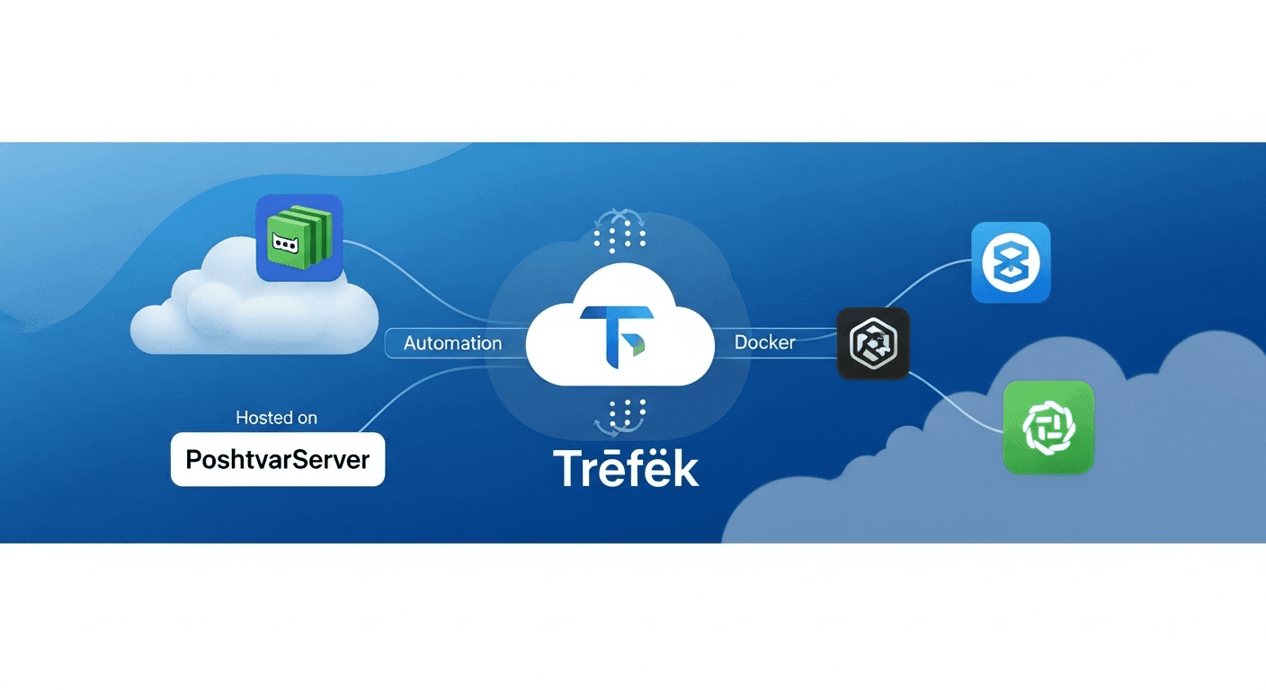 لوگوی Træfɪk، یک پراکسی معکوس Cloud Native و یکی از بهترین Reverse Proxy برای لینوکس برای محیطهای کانتینری.