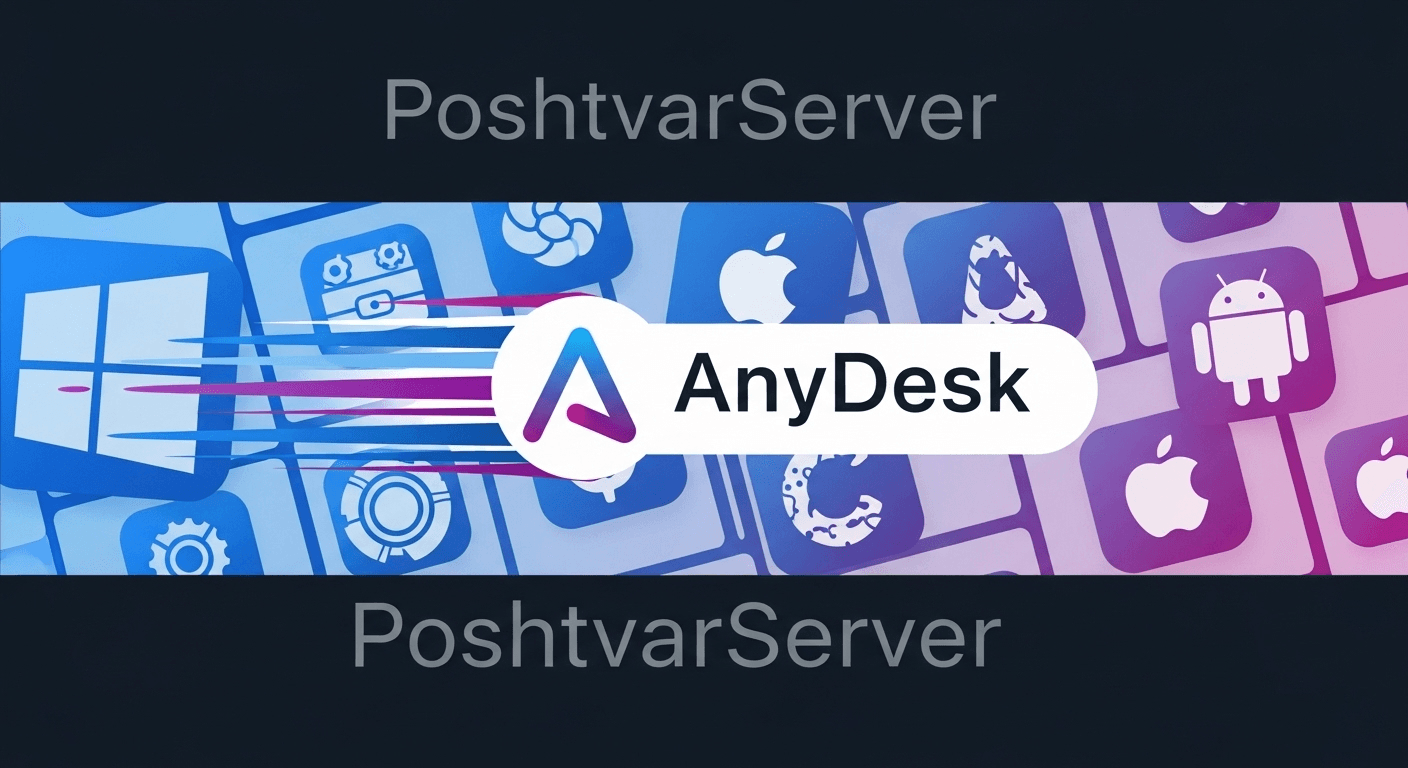 لوگوی AnyDesk، ابزار دسترسی از راه دور چندپلتفرمی، که در حال مقایسه AnyDesk و RDP است.