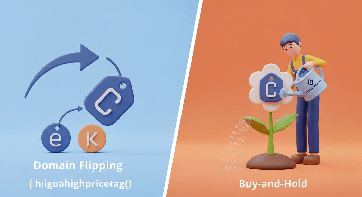 مقایسه استراتژی‌های سرمایه‌گذاری در دامنه: فلیپینگ (سود سریع) در مقابل خرید و نگهداری (سود بلندمدت).