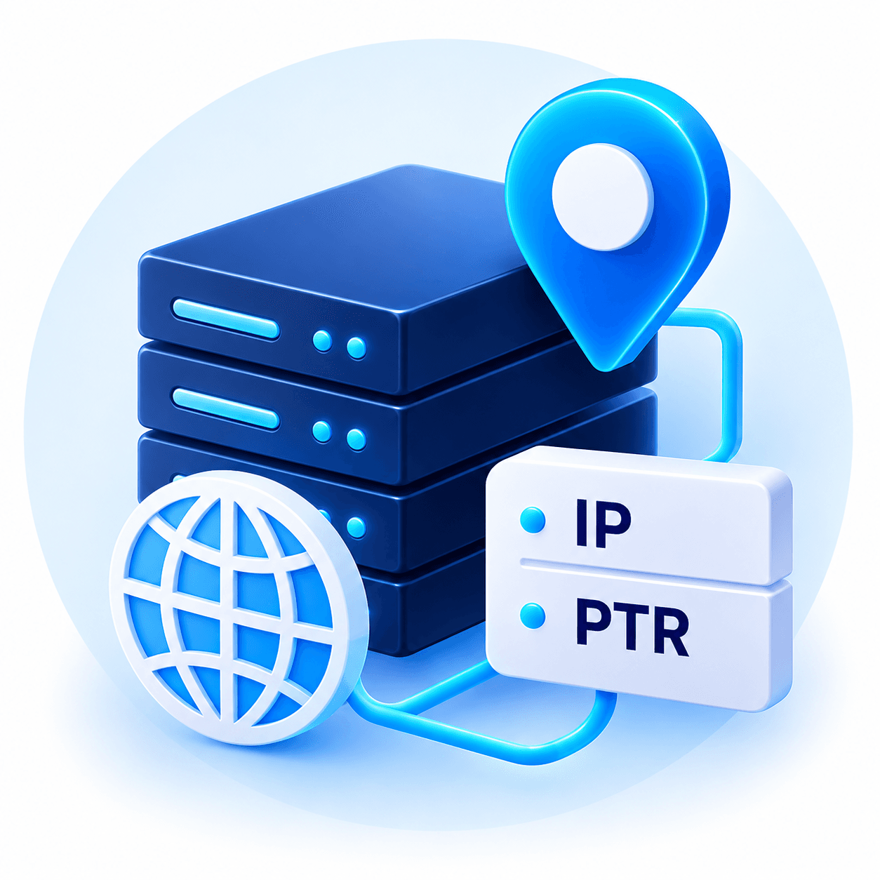 مدیریت IP و PTR سرور مجازی رسپینا